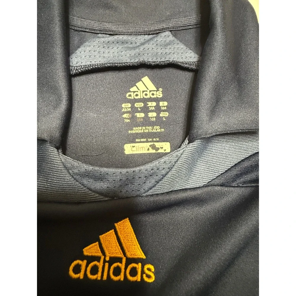 Adidas LA Galaxy Beckham 23 Jersey Mens Large Navy Blue Long Sleeve Soccer MLS